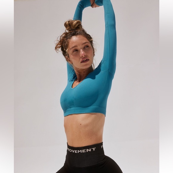 Free People Good Karma Crop Long Sleeve Layer xs/s - Picture 4 of 9